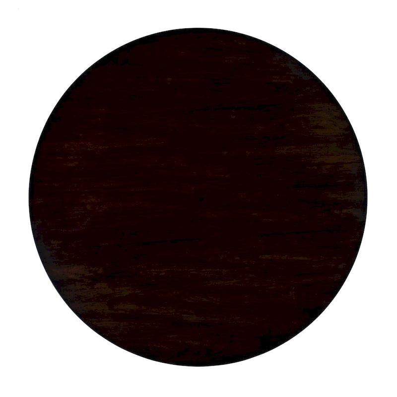 48" Round Pedestal Dining Table, Antique Cherry / Cherry Brown / Driftwood, Seats 4