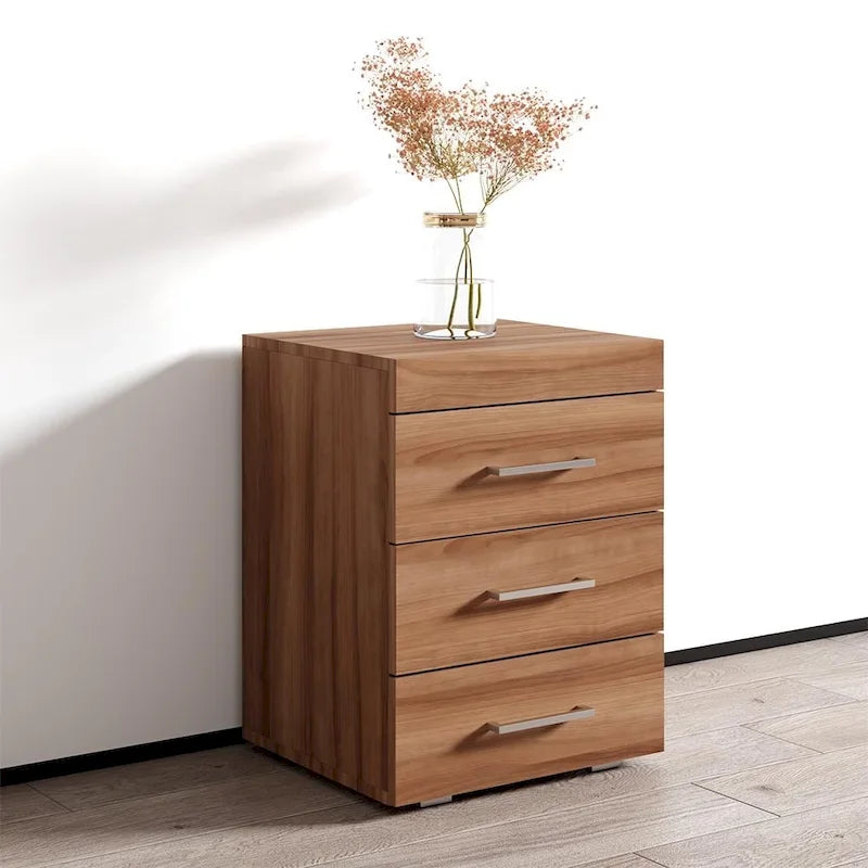 Black / White / Walnut Matte Nightstand, Single