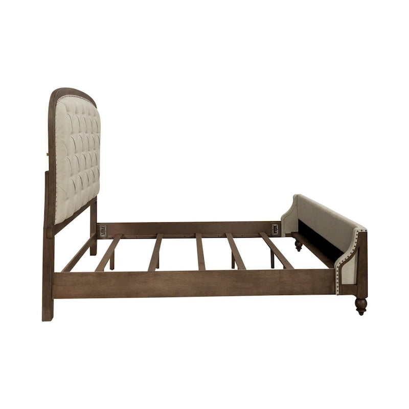 Americana Farmhouse Shelter Bed, Dresser and Mirror Bedroom Set