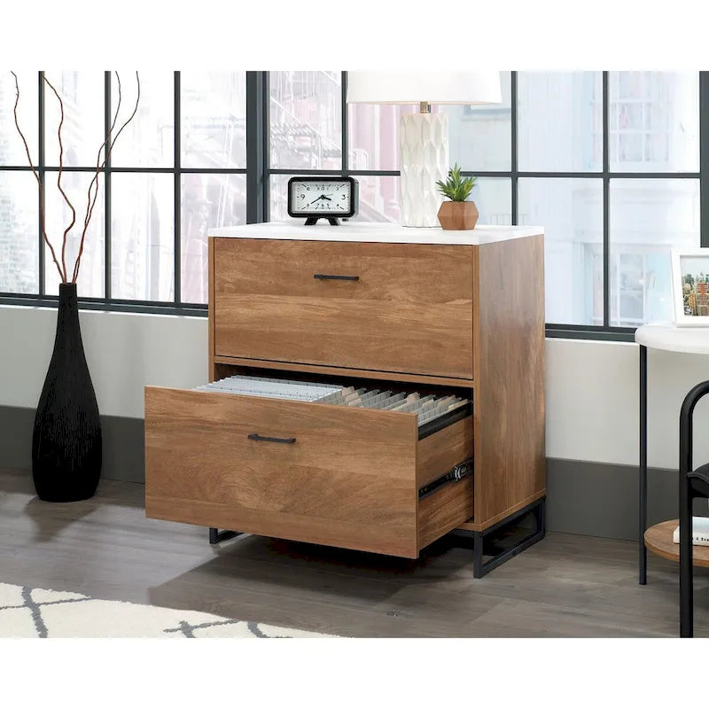 2-Drawer Lateral File Cabinet – Mystic Oak / Sindoori Mango