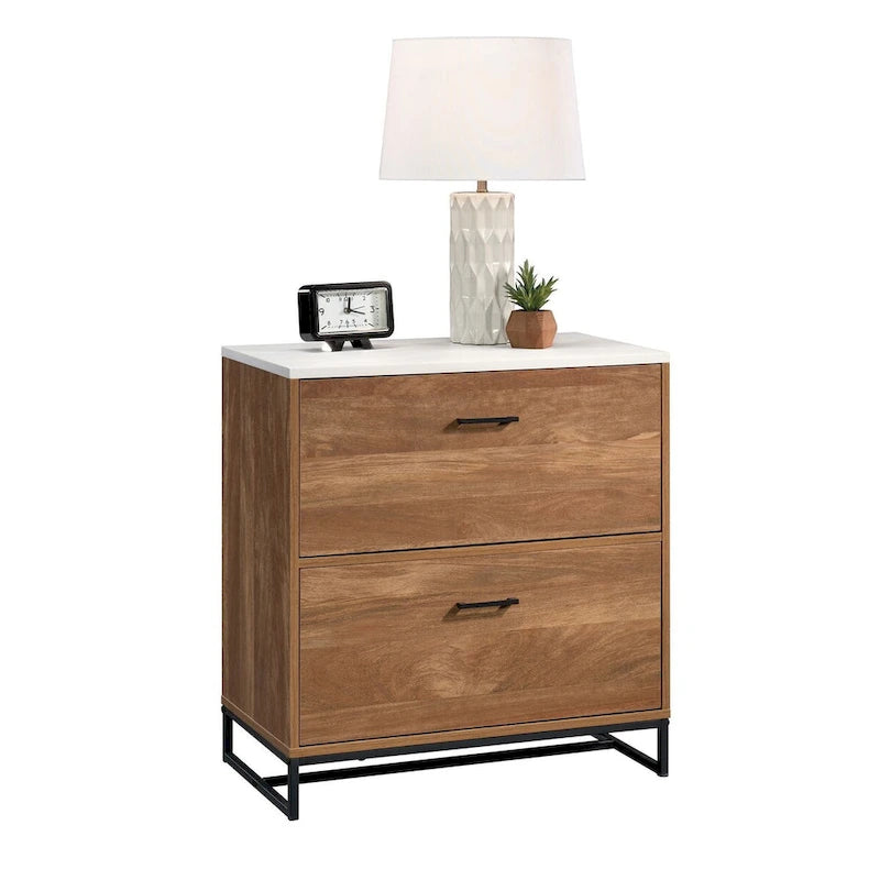 2-Drawer Lateral File Cabinet – Mystic Oak / Sindoori Mango