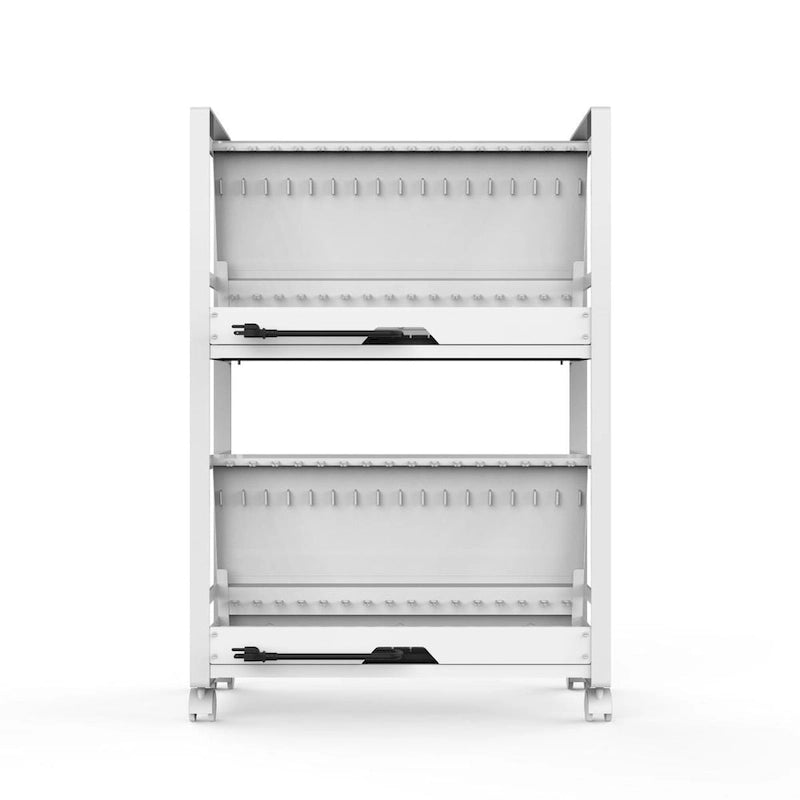 Gray Steel Open Charging Cart for 32 Tablets / Chromebooks