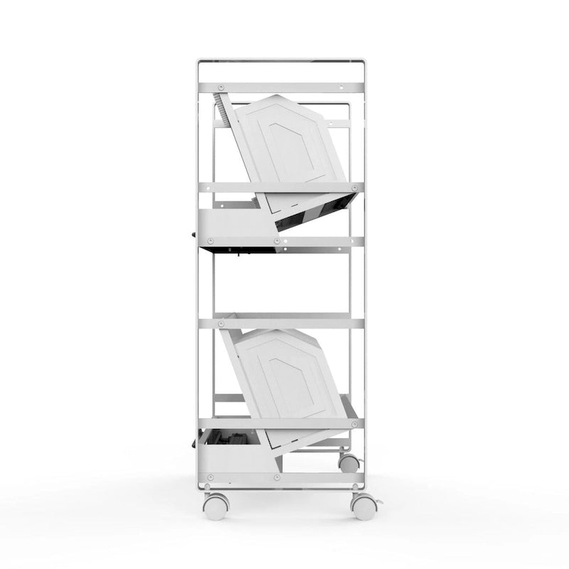 Gray Steel Open Charging Cart for 32 Tablets / Chromebooks