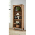 Brown Wood Finish Open Bookcase, Single, Fully Assembled