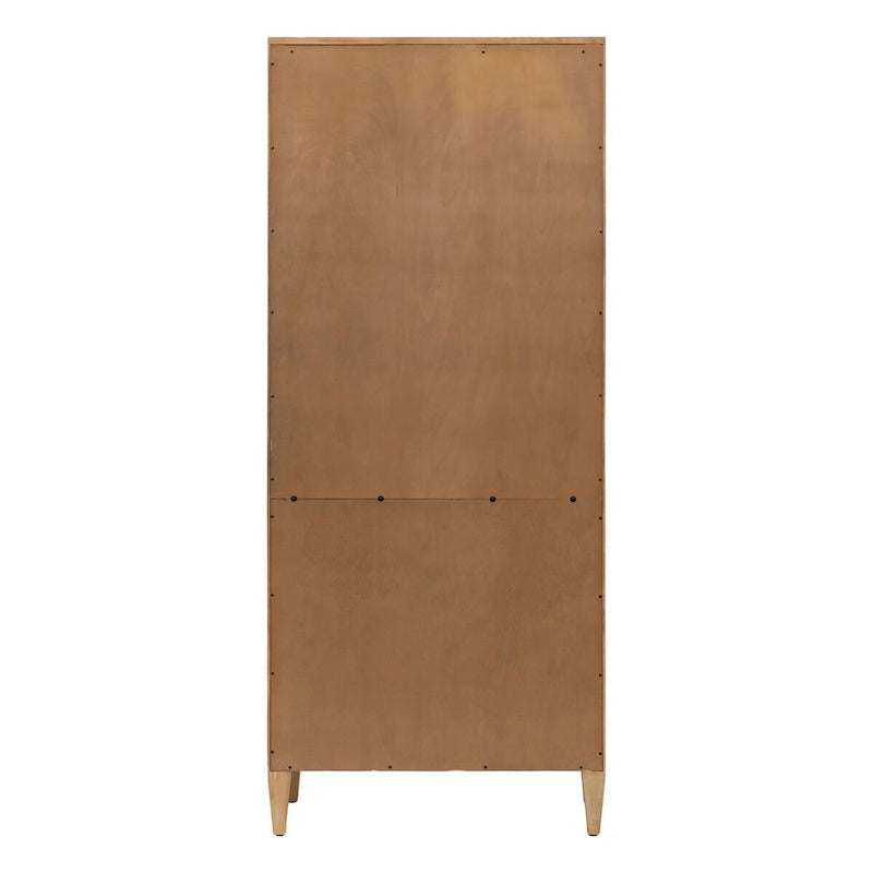 Brown Wood Finish Open Bookcase, Single, Fully Assembled