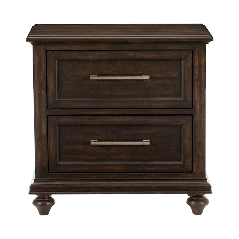 Charcoal Driftwood Finish 3pc Bedroom Set – Transitional, For 2